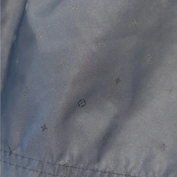 LOUIS VUITTON Navy Monogram Swim Trunks